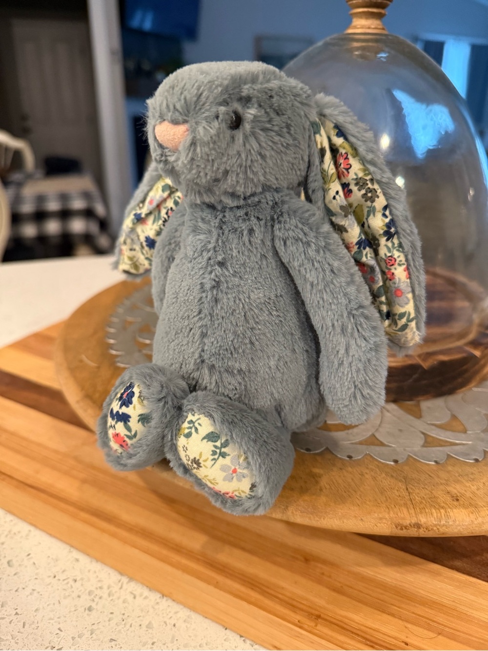 Jellycat Blossom Dusky Blue Bunny 6” Floral Cottagecore Plush RETIRED